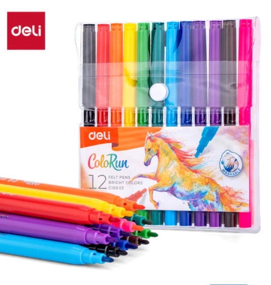 DELI COLORRUN FELT PENS